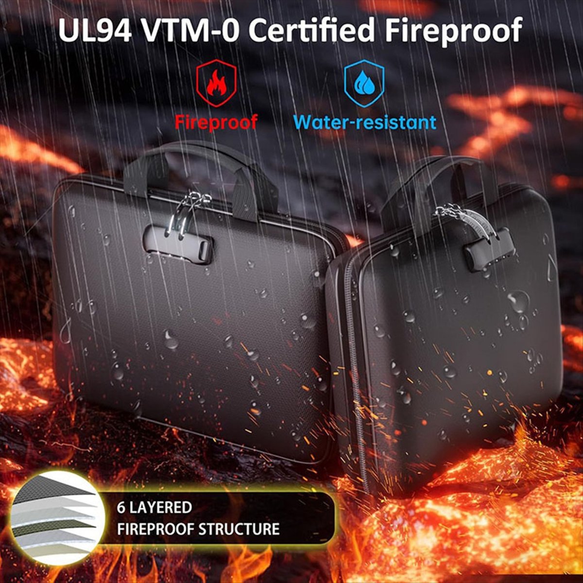 Fire Safe Document - Ognioodporny organizer na dokumenty z zamkiem
