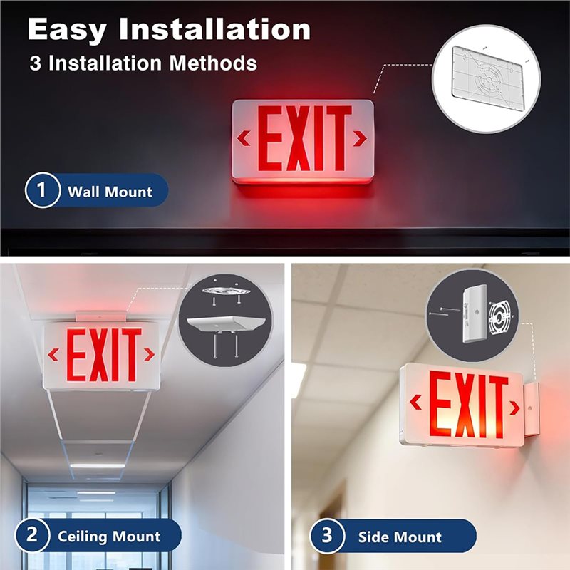 Światło ewakuacyjne LED z cert – Emergency Exit Sign recenzja i cena