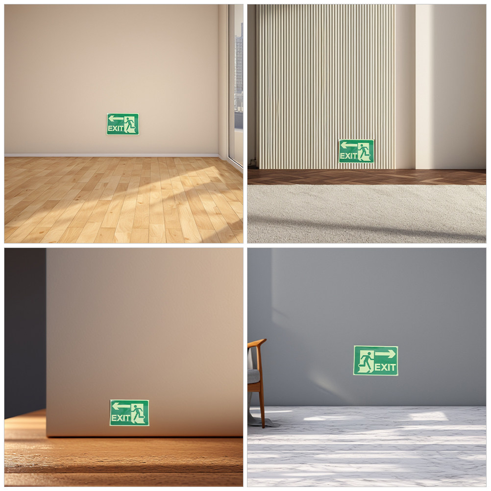 4 sztuki świecących naklejek e – Emergency Exit Sign recenzja i cena