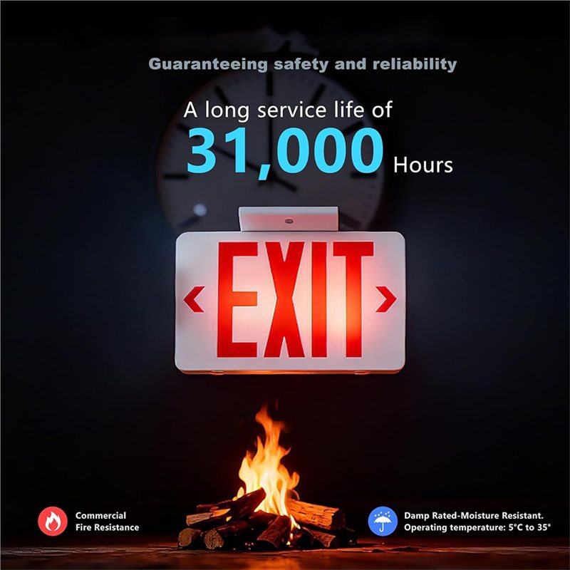 Światło ewakuacyjne LED A46U z – Emergency Exit Sign recenzja i cena