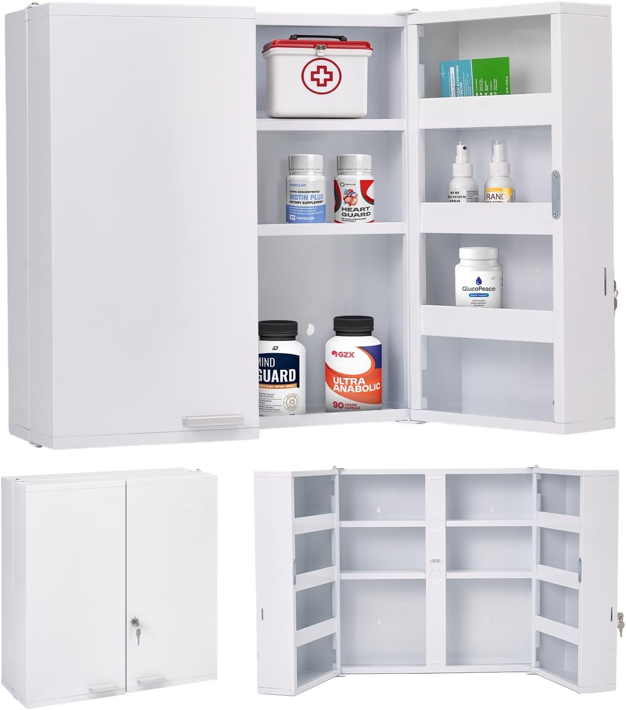 Duża szafka na leki zamykana n – Medicine Cabinet Lock recenzja i cena