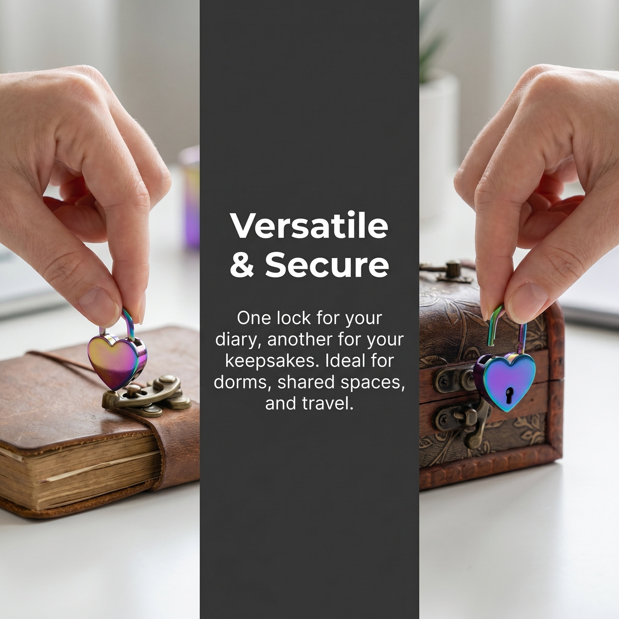 2 szt. Mini Kłódka w Kształcie – Lockbox Key Secure recenzja i cena